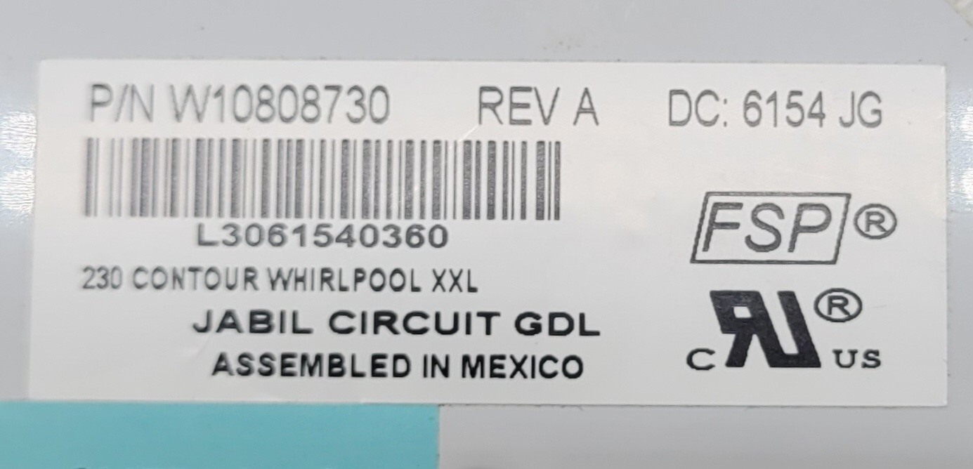 Genuine Refrigerator GE Dispenser Control Board Part#W10808730