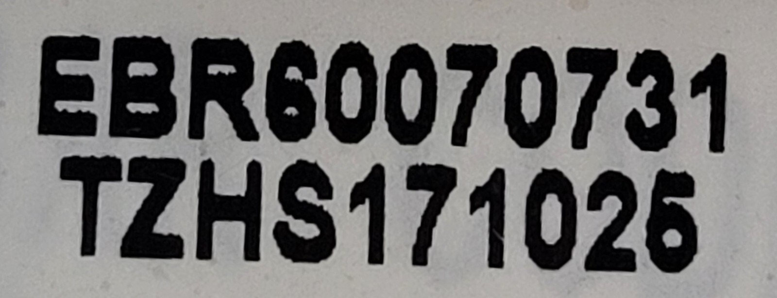 Genuine Refrigerator LG Control Board Part#EBR60070731