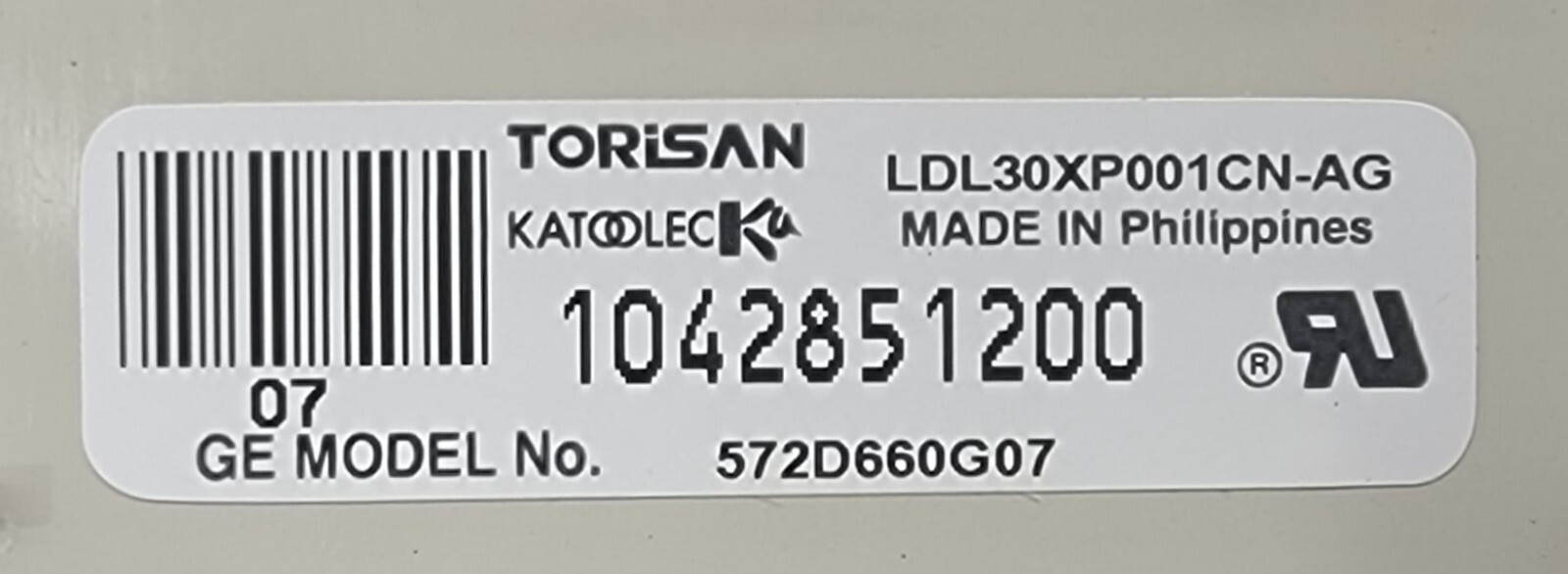 Genuine Dryer GE Control Board Part#572D660G07