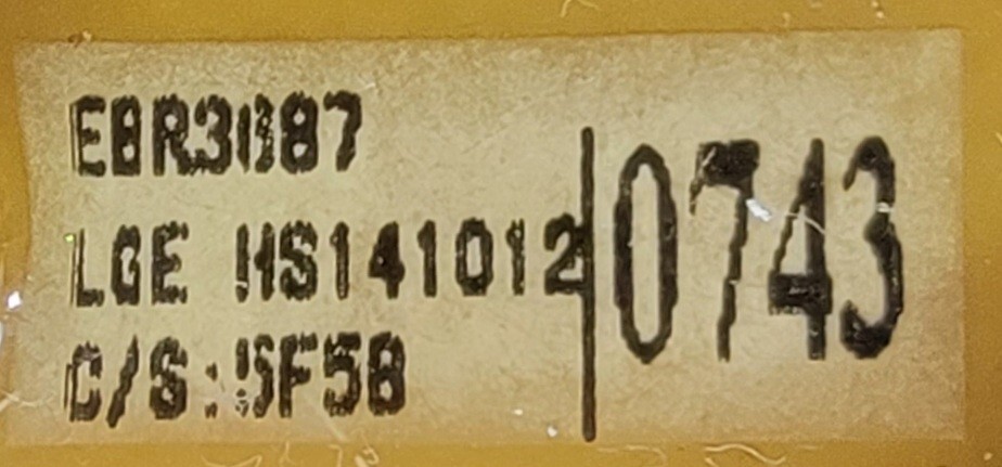 Genuine Washer LG Control Board Part#EBR36870743