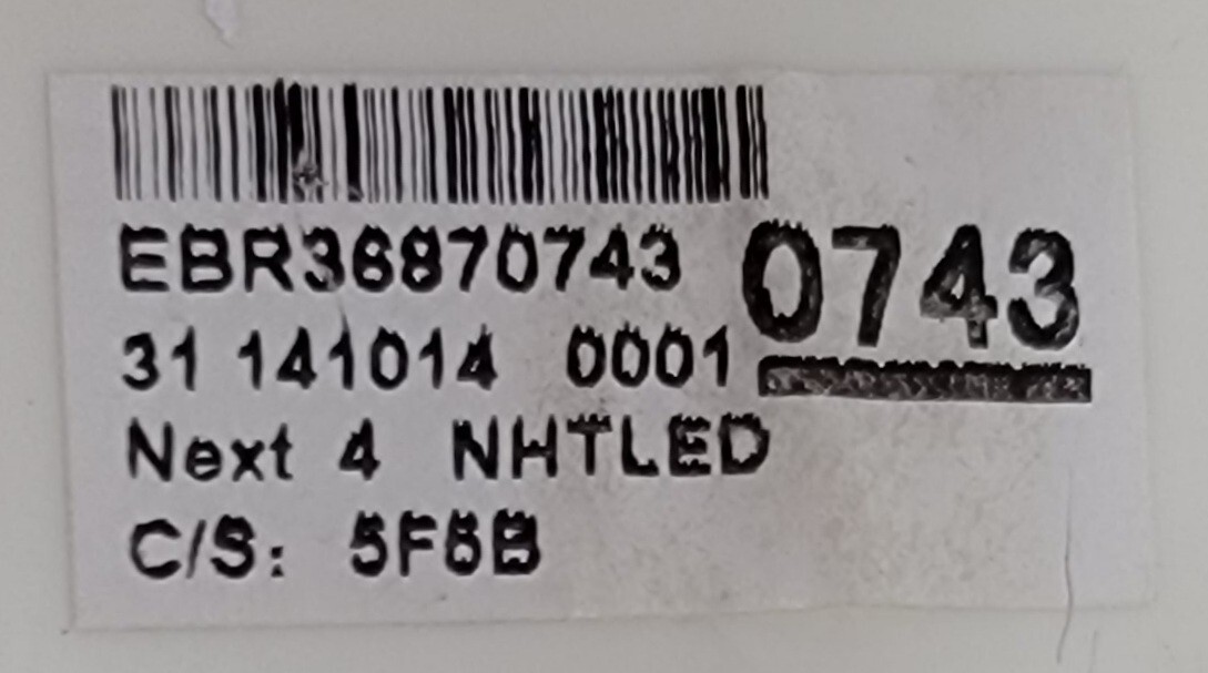 Genuine Washer LG Control Board Part#EBR36870743