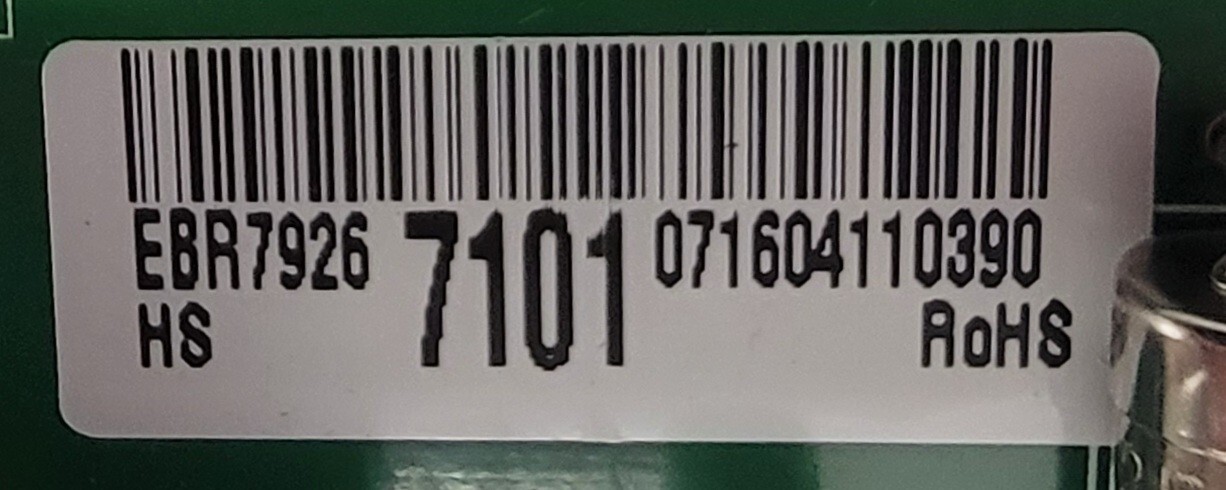 Genuine Refrigerator LG Control Board Part#EBR79267101