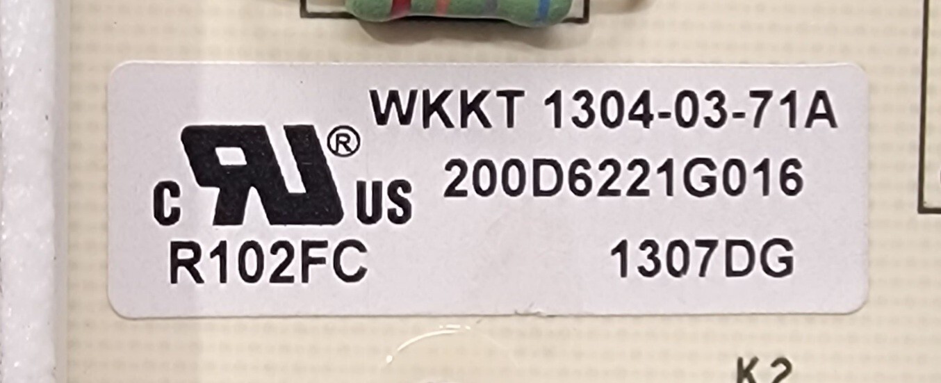 Genuine Refrigerator GE Control Board Part#200D6221G016