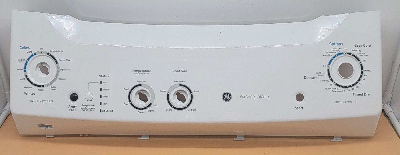 Genuine Washer/Dryer GE Control Panel Part#234D2658P001