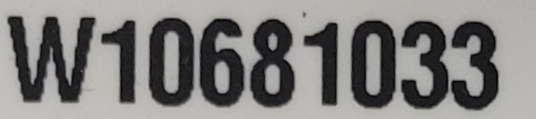 Genuine Washer Cabrio Control Board Part#W10681033