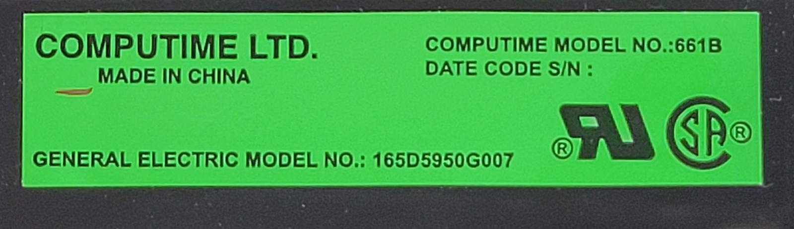Genuine Dishwasher GE Control Board Part#165D5950G007