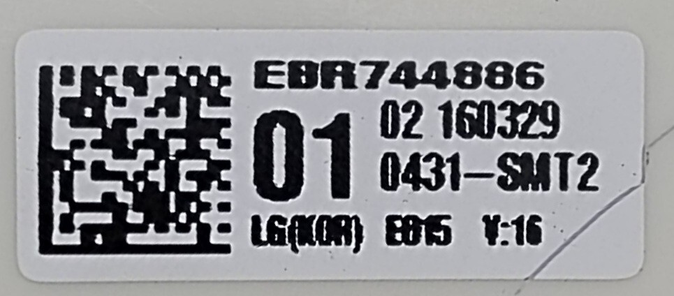 Genuine Washer LG Control Board Part#EBR74488601