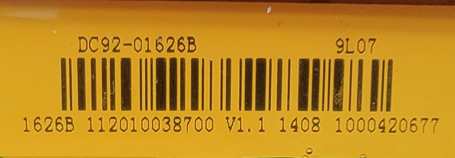 Genuine Dryer Samsung Control Board Part#DC92-01626B