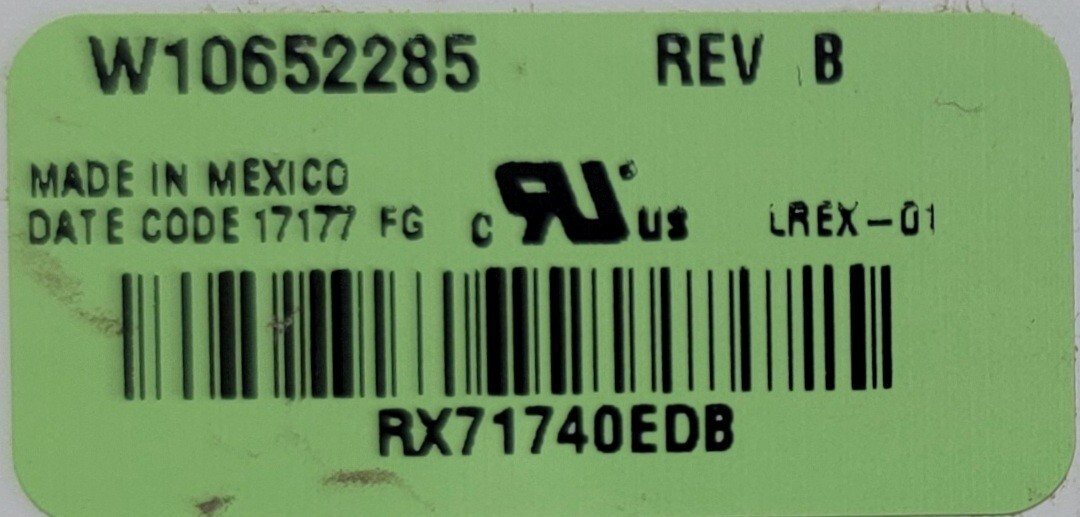 Genuine Dryer Whirlpool Control Board Part#W10676629