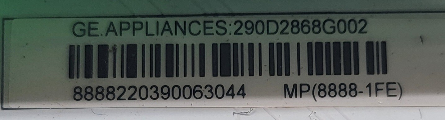 Genuine Dryer GE Control Board Part#234D2792G002