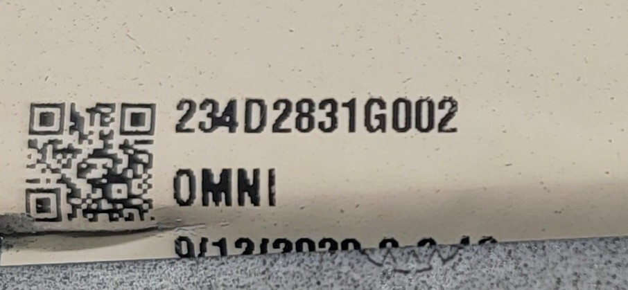 Genuine Dryer GE Control Panel Part#234D2831G002 234D2257