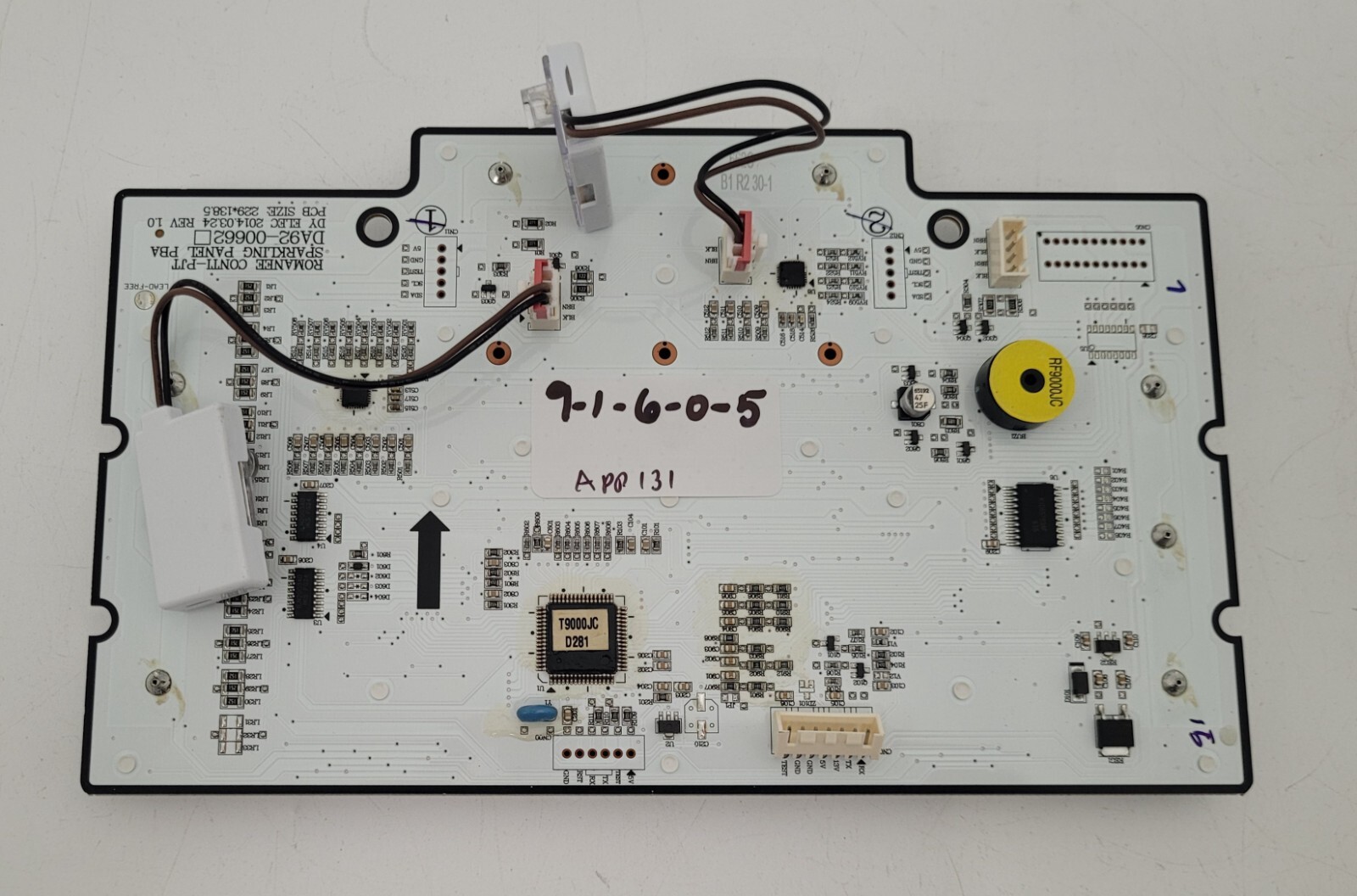 Genuine Refrigerator Samsung Dispenser Control Board Part#DA92-00662
