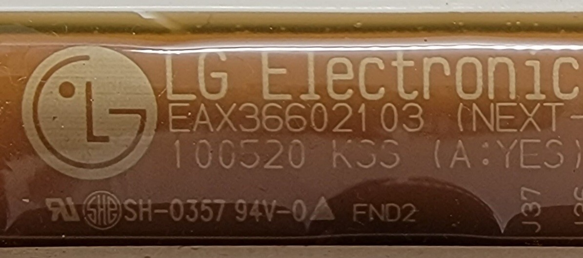 Genuine Dryer LG Interface Control Board Part#EBR71385602