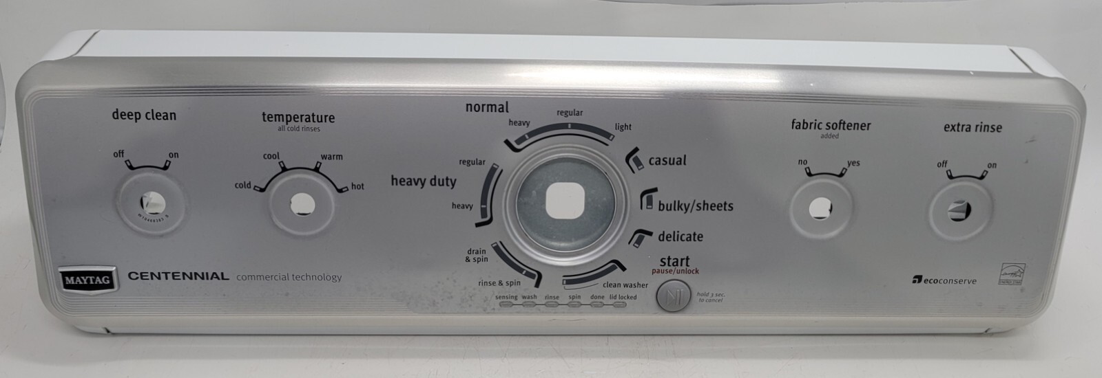 Genuine Washer Maytag Control Panel Part#W10251330