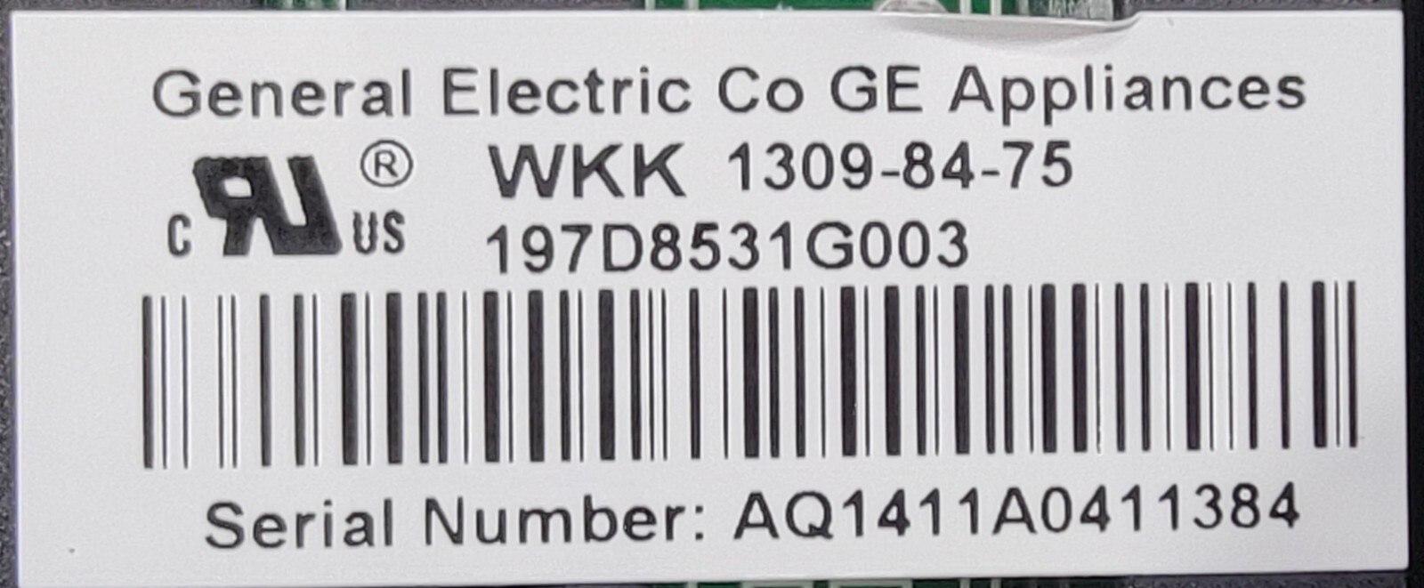 Genuine Refrigerator GE Dispenser Control Board Part#197D8531G003