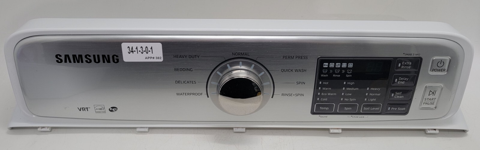 Genuine Washer Samsung Control Panel w/Board Part#DC97-18130C DC92-01624B