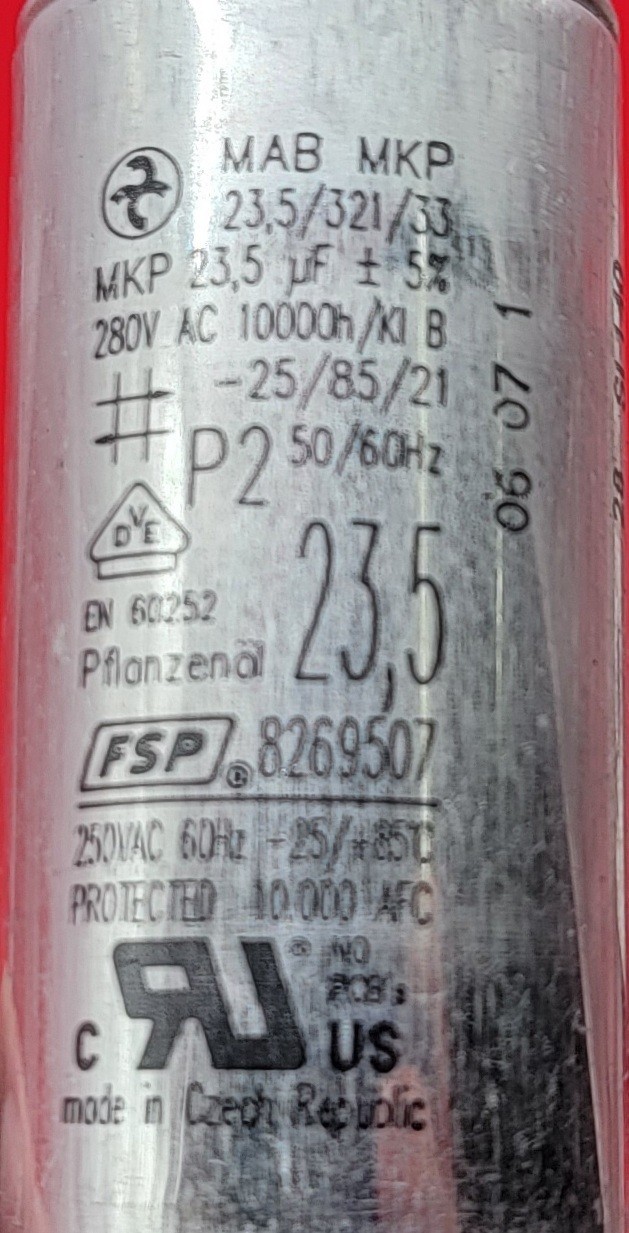 Genuine Dishwasher Whirlpool Capacitor Part#8269507