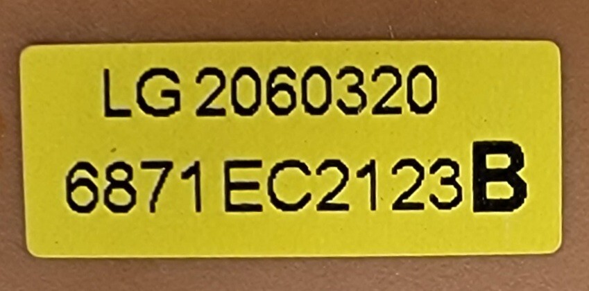 Genuine Dryer LG Control Board Part#6871EC2123B 6871EL1004C
