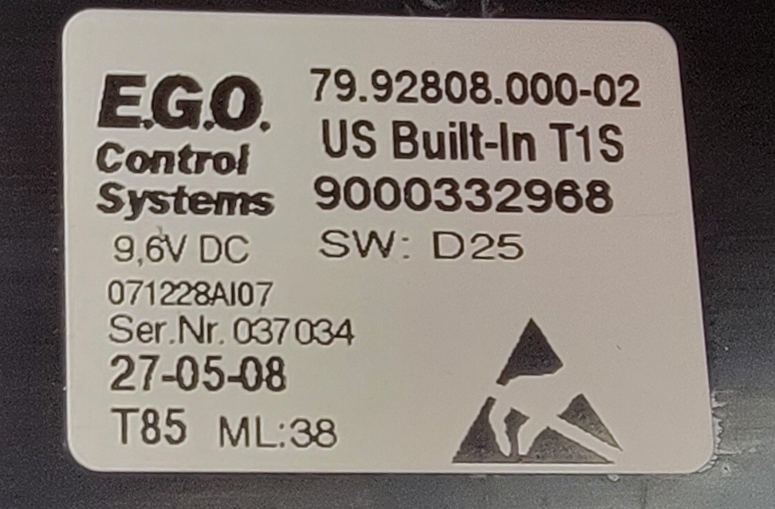 Genuine Triple Wall Oven Thermador Control Panel Part#79.92808.000-02
