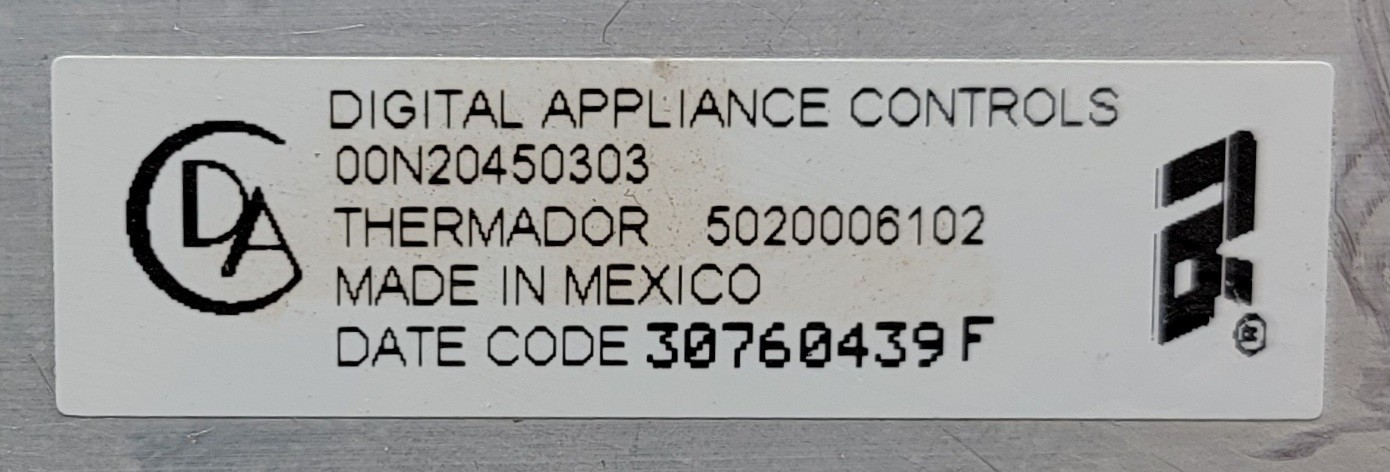 Genuine Double Oven Thermador Control Board Part#5020006102