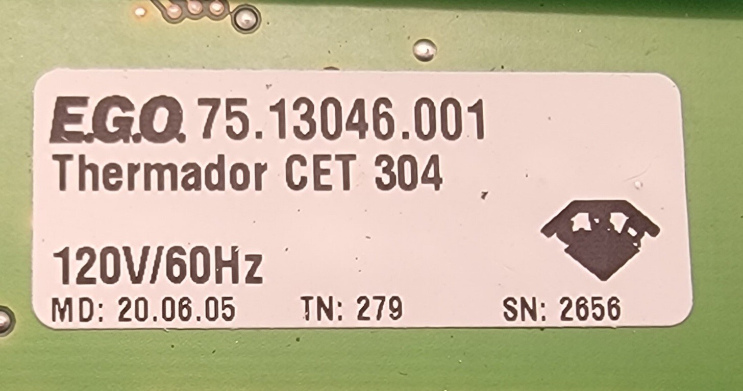 Genuine Cooktop Thermador Control Board Part#75.13046.001 00640823