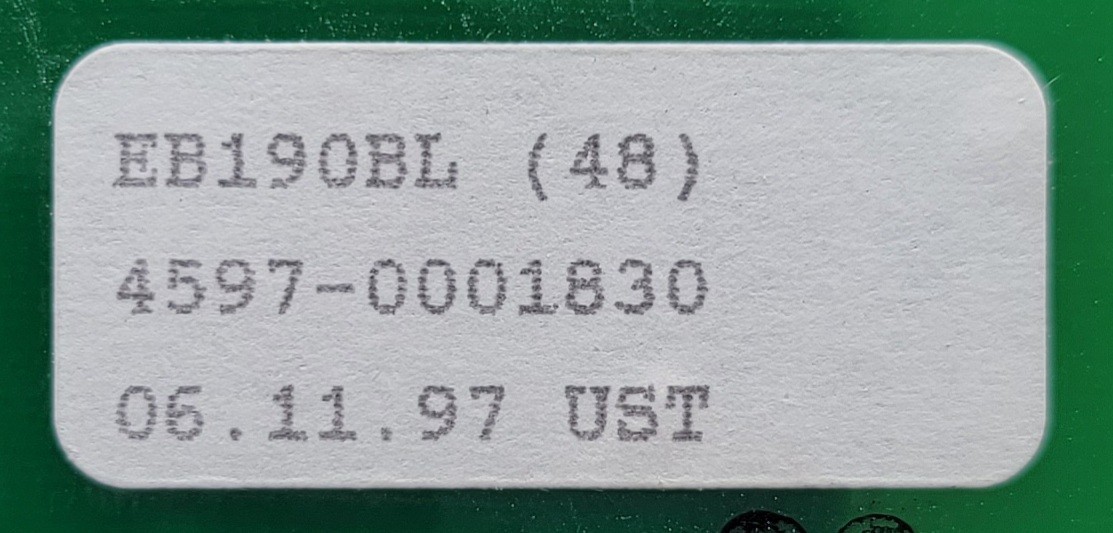 Genuine Double Oven Gaggenau Control Board Part#4597-0001830 00166004