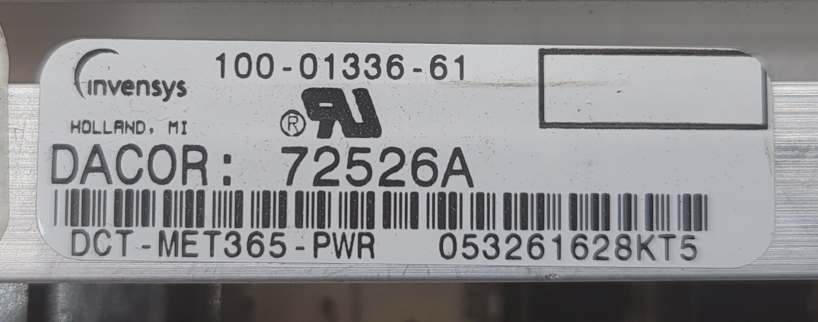 Genuine Cooktop Dacor Control Board Part#100-01336-61 DCT-MET365-PWR