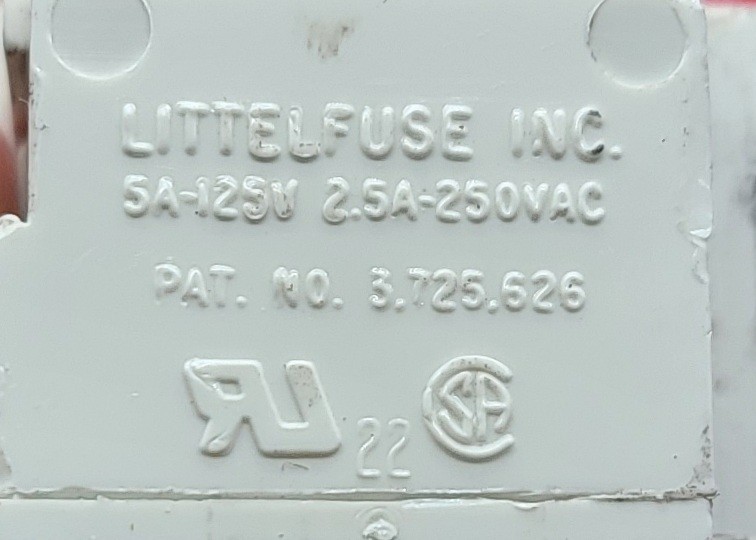 Genuine Refrigerator Sub-Zero Light Switch Part#3.725.626