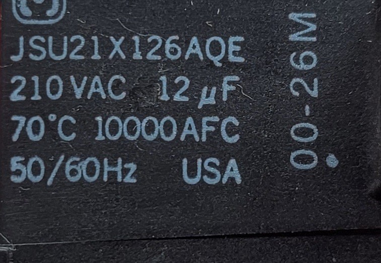 Genuine Refrigerator Sub-Zero Capacitor Part#JSU21X126AQE