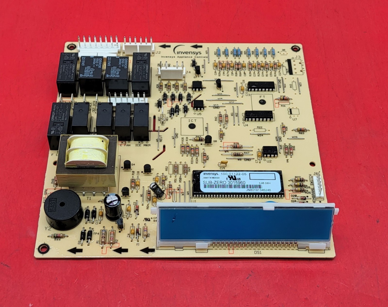 Genuine Refrigerator Sub-Zero Control Board Part#100-01122-05 3015960