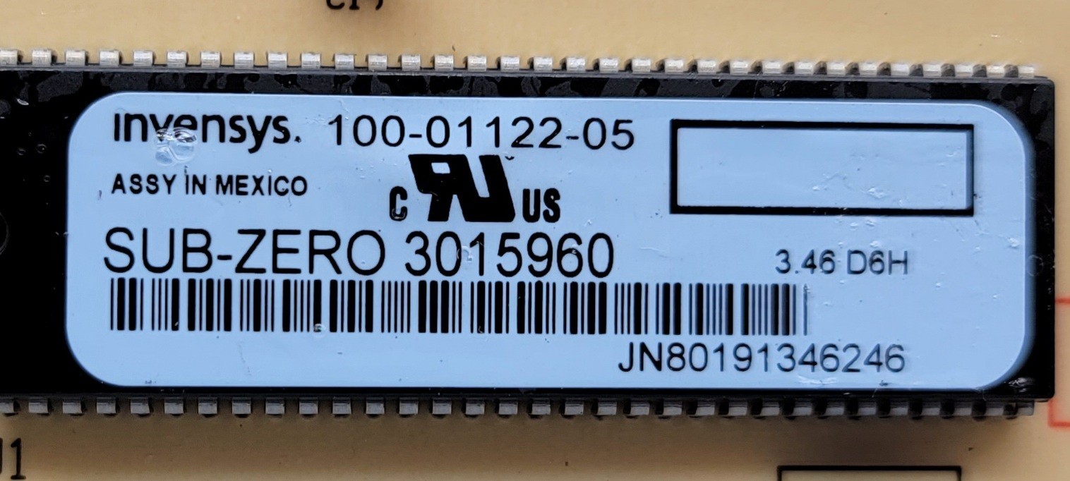 Genuine Refrigerator Sub-Zero Control Board Part#100-01122-05 3015960