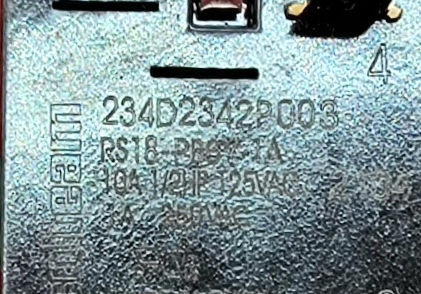 Genuine Dryer GE Switch Part#234D2342P003