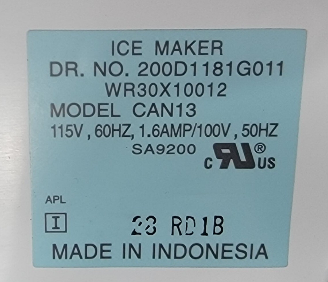 Genuine Refrigerator Hotpoint Ice Maker Part#200D1181G011