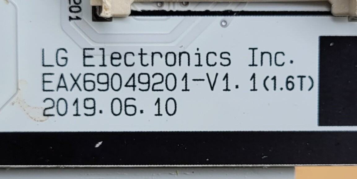 Genuine Refrigerator LG Control Board Part#EAX69049201