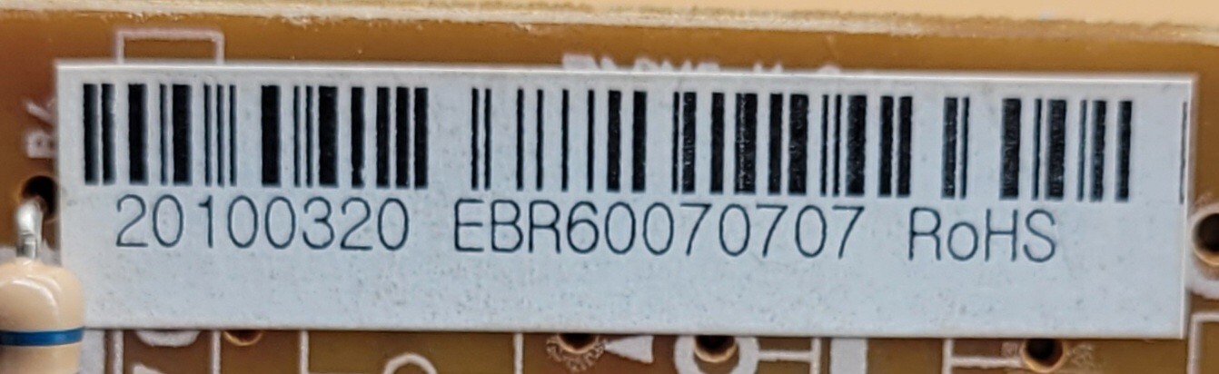 Genuine Refrigerator LG Control Board Part#EBR60070707