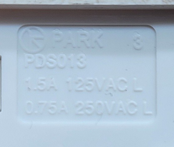 Genuine Refrigerator LG Push Button Switch Part#PDS013.