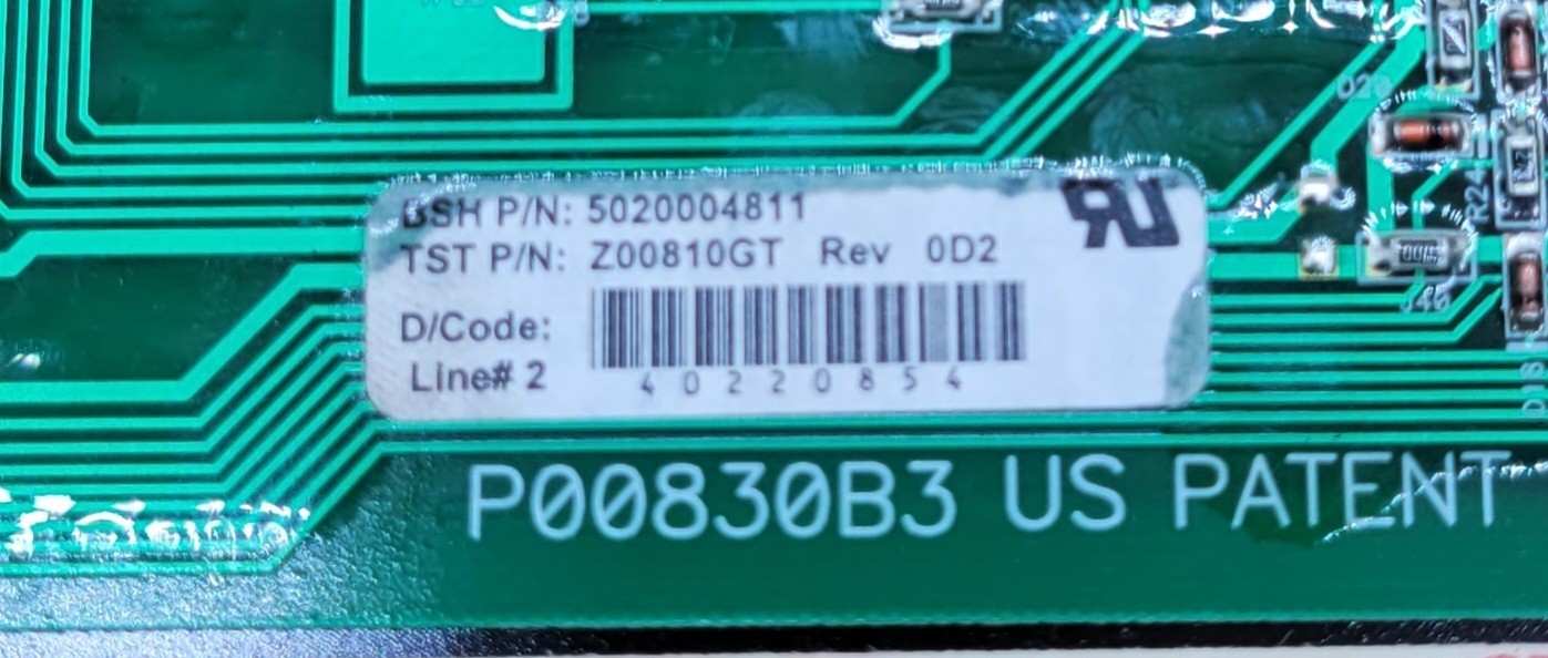 Genuine Microwave Thermador Control Panel Part#5020004811
