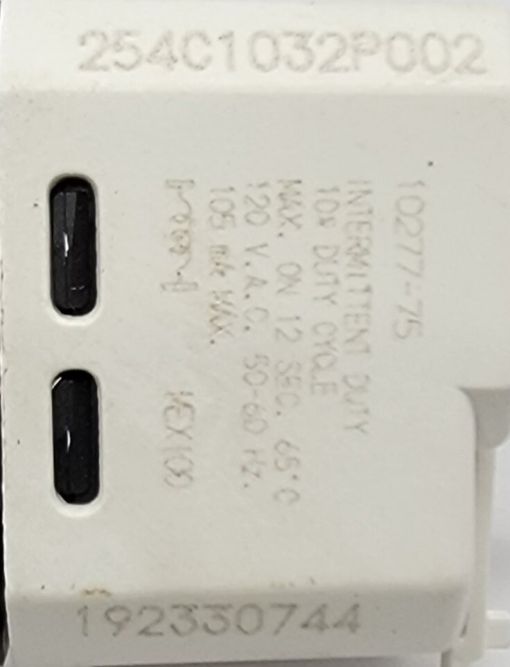 Genuine Dryer GE Buzzer Switch Part#254C1032P002