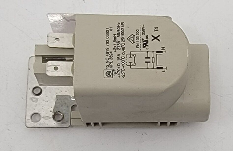 Genuine Washer Whirlpool Noise Filter Part#4619 702 03021