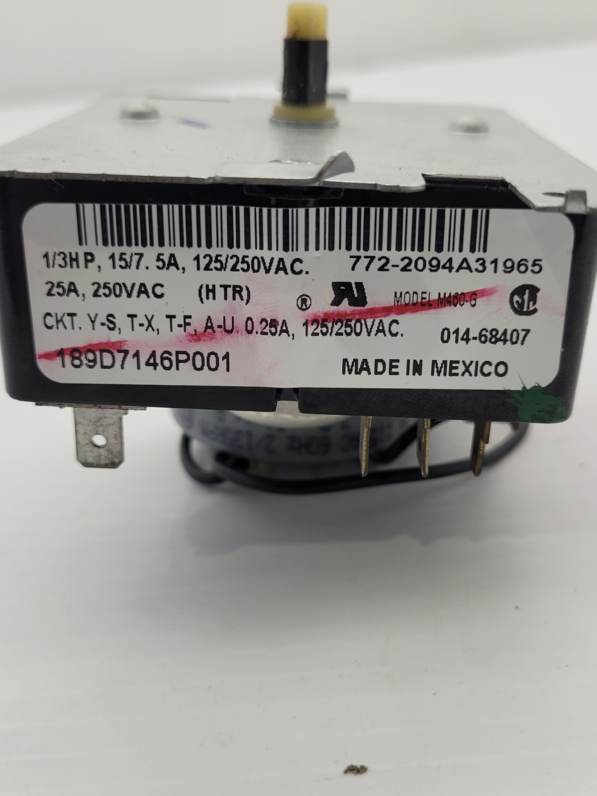Genuine GE Dryer Timer Part#189D7146P001
