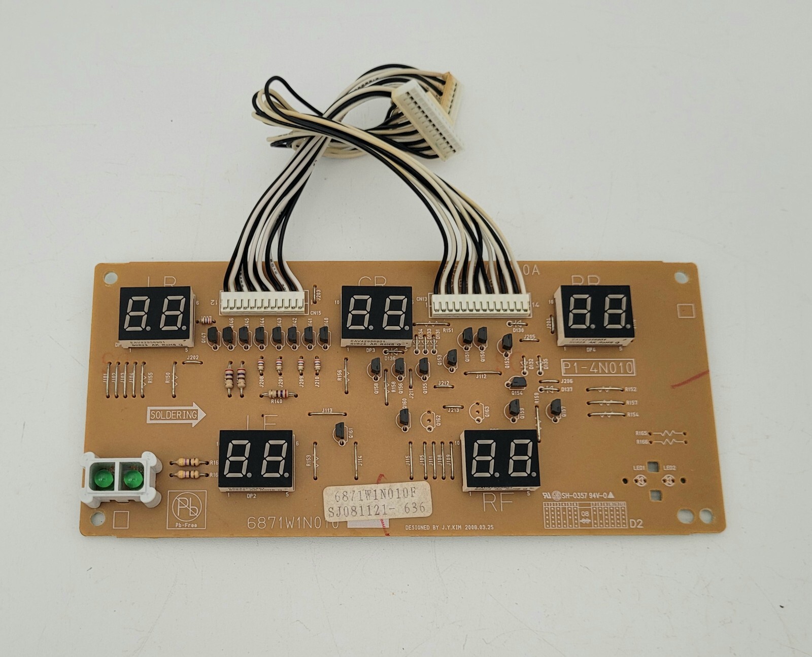 Genuine Oven LG Display Control Board Part#6871W1N010F