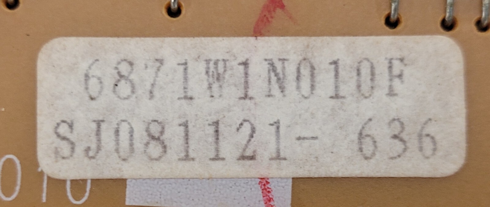 Genuine Oven LG Display Control Board Part#6871W1N010F