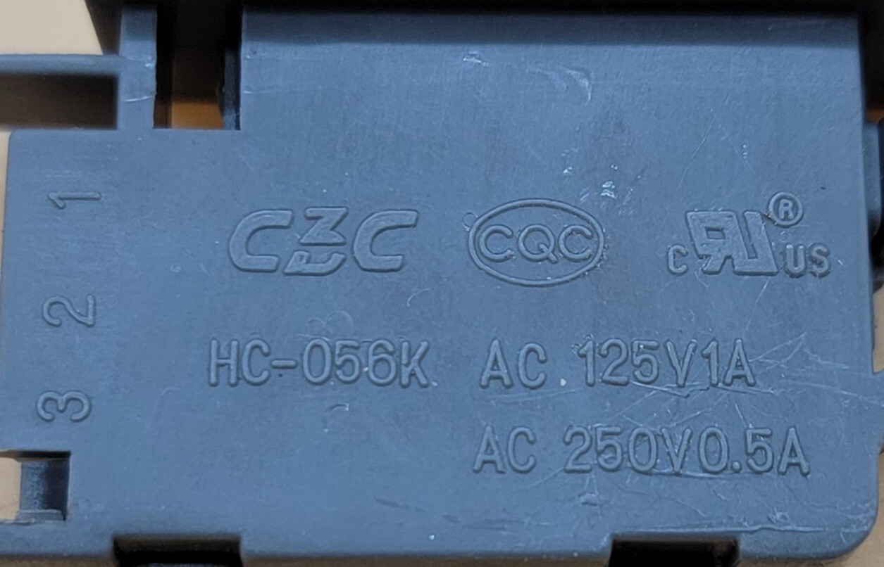 Genuine Refrigerator Bosch Switch Part#HC-05615