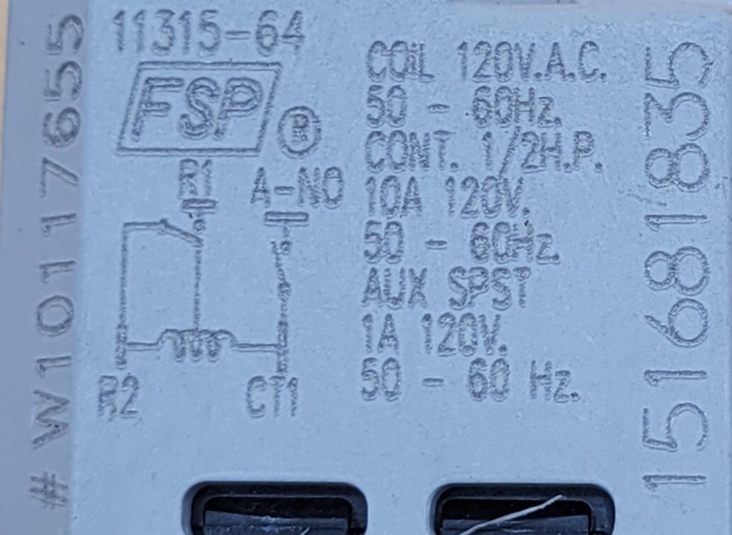 Genuine Washer/Dryer Whirlpool Start Switch Part#W10117655