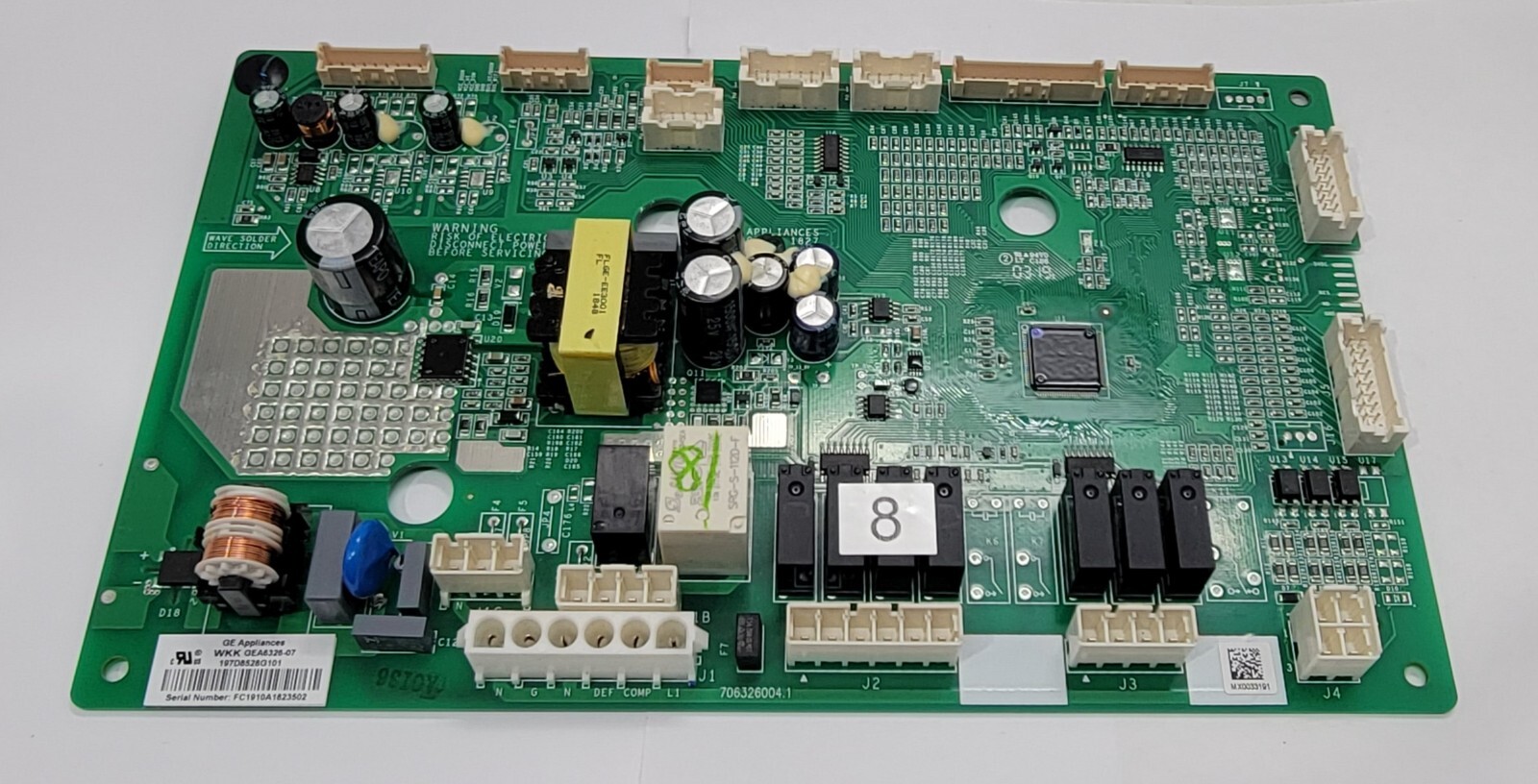 Genuine Refrigerator GE Control Board Part#197D8528G101