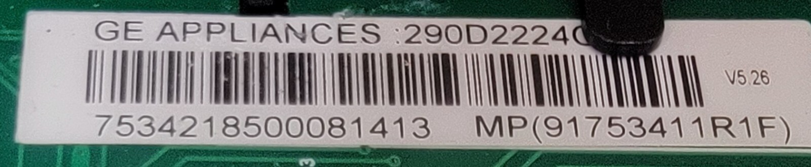 Genuine Washer GE Control Panel w/Board Part#290D2120P050 290D1525G004