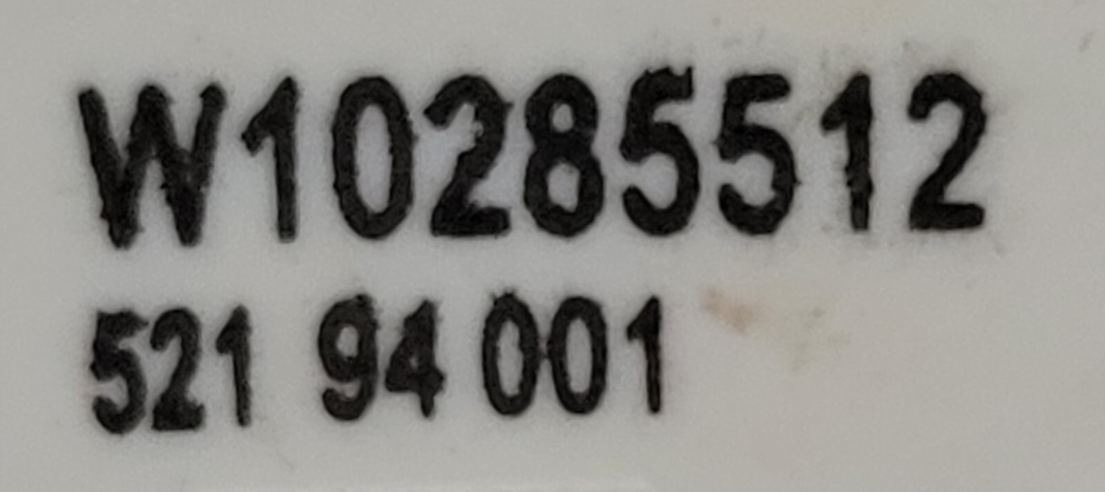 Genuine Washer Whirlpool Temperature Switch Part#W10285512