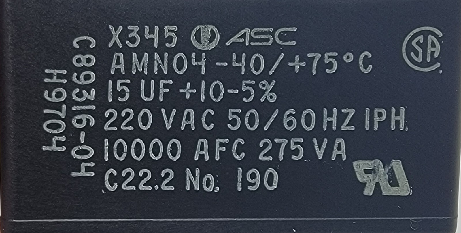 Genuine Refrigerator Amana Capacitor Part#C89316-04