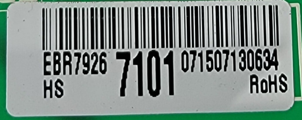 Genuine Refrigerator LG Control Board Part#EBR79267101