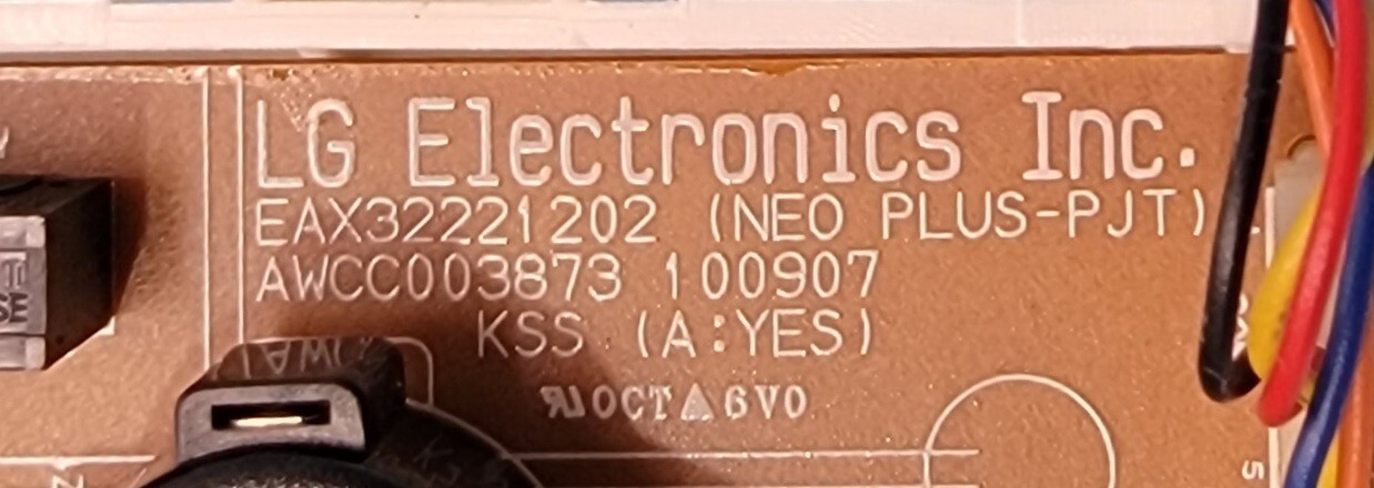Genuine Dryer LG Control Board Part#EBR71527101